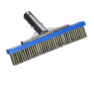 Pentair 18'' Metal Back White Blended Nylon and Stainless Steel Bristle Brush