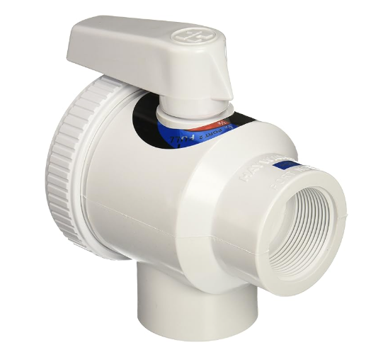 Hayward 4 Port Water Valve (Complete w/ Top, O'Ring, Cla