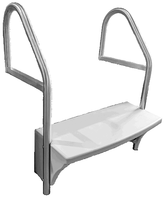 Northern Stainless Small Bench & Rail Kit Marine Grade. Bench Avail in White or Grey