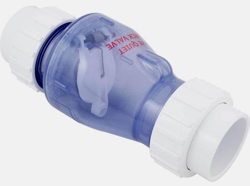 SWING CHECK VALVE, Clear, 1/2lb. 2" Union x 2" Union