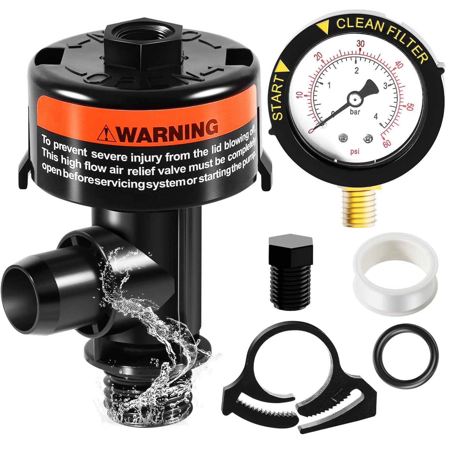 Pentair High Flow Manual Air Relief Valve