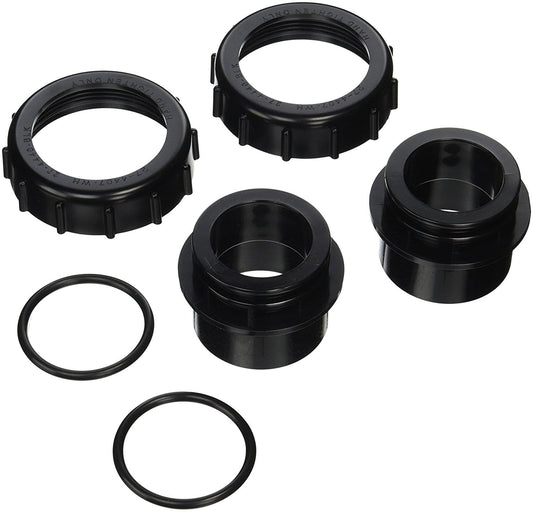 Pentair 2" x 2.5" Black Valve Adapter Kit