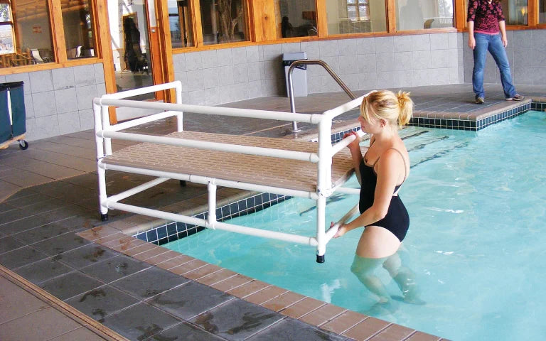 SWIM TRAINING PLATFORM - PVC - NON-SKID DECK - 36" x 60"