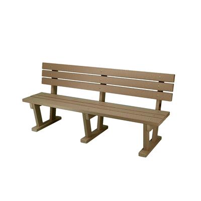 NORDESCO Plastic Bench Backrest - Grey