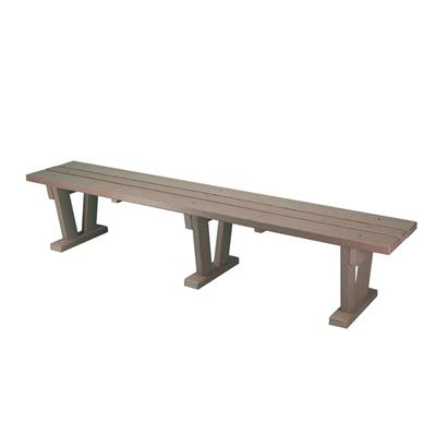 NORDESCO Wide Plastic Bench 9ft - Sand
