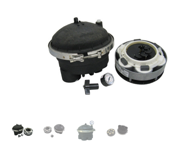 Hayward 2 Port 4 Gear Water Valve - Black (Complete w/ T