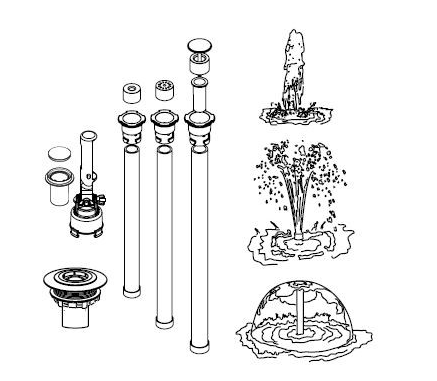 Hayward PARASCOPE FOUNTAIN F/ VINYL GR