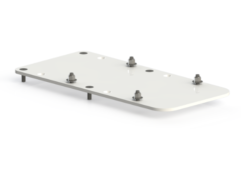 ANCHOR EXT SET BACK PLATE - 23-in OR 26-IN - BOLT PATTERN ROTATED 90 DEG *