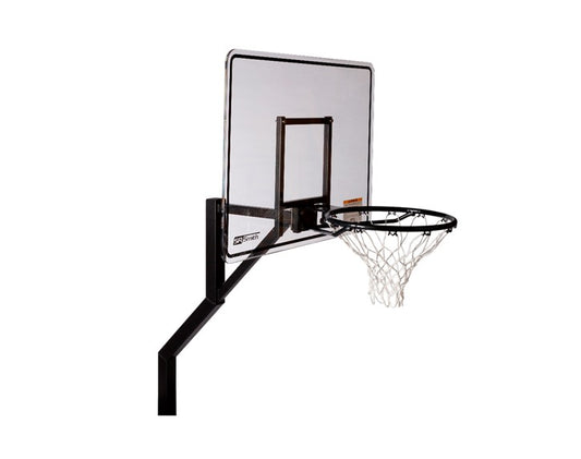 SRS Rocksolid Extended Reach Commercial Basketball Post, Salt Friendly