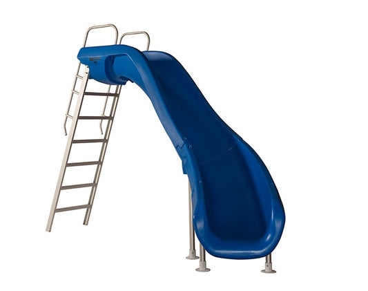 SRS Rogue2 Pool Slide, Blue, Left Curve